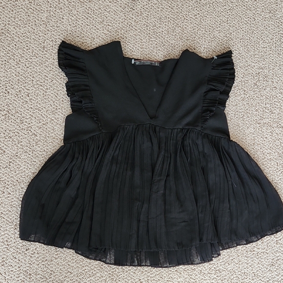 Zara Black Sleeveless Top - Picture 1 of 4